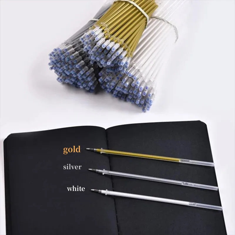 12pcs/set 0.8mm Paint Marker Permanent Marker Graffiti Metalic Marker Pens Gold Silver White Pen Writting Drawing Art Supplies