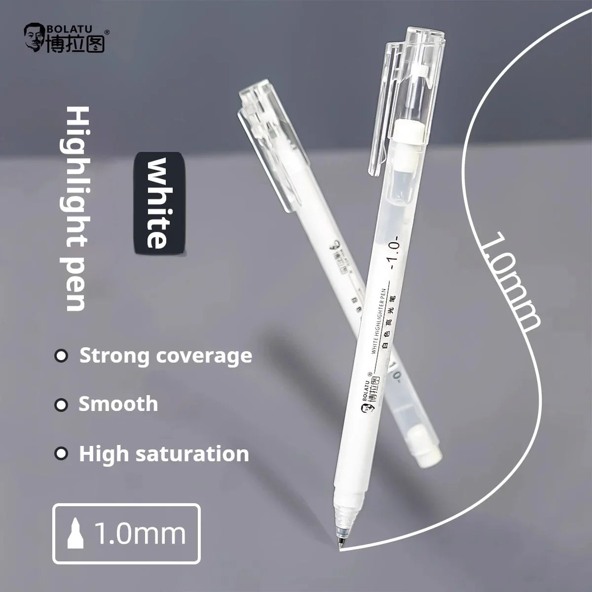 Buy The Best By Artsulli - Art is Long Life Short - 1.0mm White Ink Gel Pen Highlight Marker 3/5Pcs Fine Tip for Student Stationery Drawing