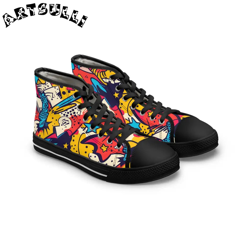 JAKKOUTTHEBXX Comic x Pop Art II Women’s High Top Sneakers
