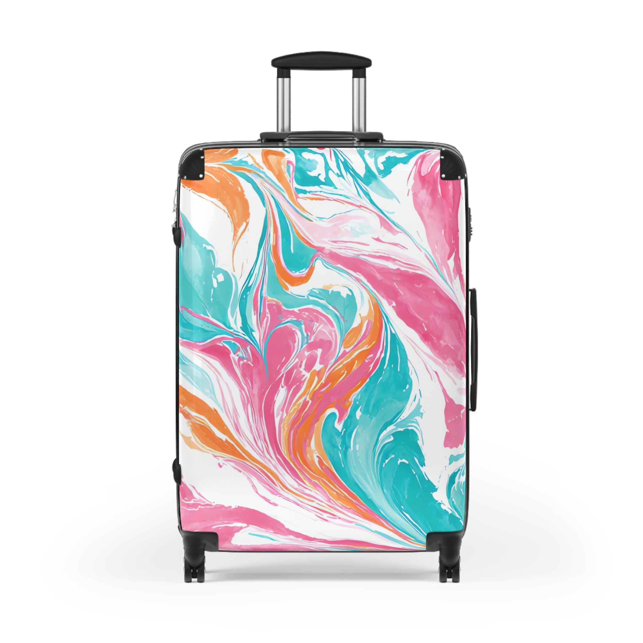 Liquid Pastel Spill Multi-Color Suitcase, Artsulli - Art is Long, Life is Short, Bags, Size, Large, Color, Black, , , 11578235955118341063