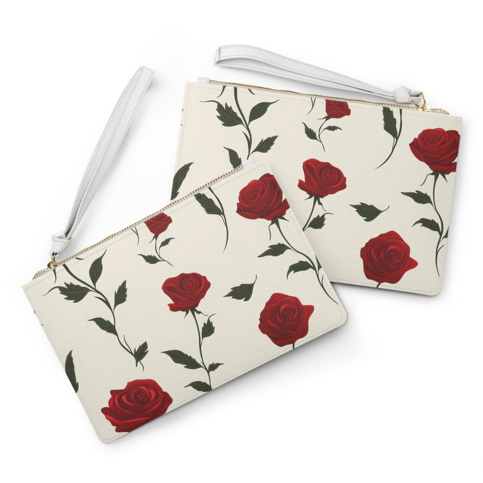 Red Roses Clutch Bag, Artsulli - Art is Long, Life is Short, Bags, , , , , , , 