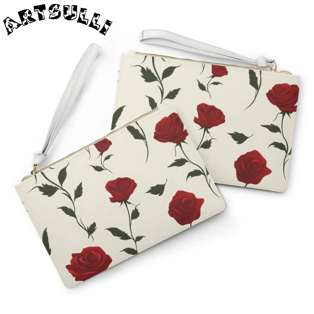 JAKKOUTTHEBXX Red Roses Clutch Bag JAKKOUTTHEBXX Artsulli - Art
