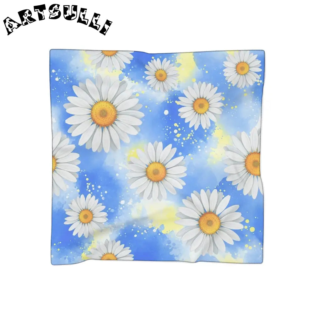 JAKKOUTTHEBXX Daisies Poly Scarf JAKKOUTTHEBXX Artsulli - Art