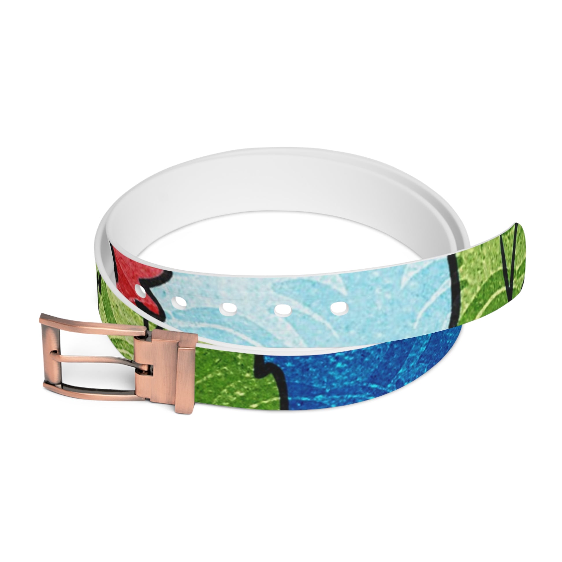 Blue Orange Groovy Belt, Artsulli - Art is Long, Life is Short, Accessories, Material, Bronze Metal, Size, 50'', , , 28584704723760254023