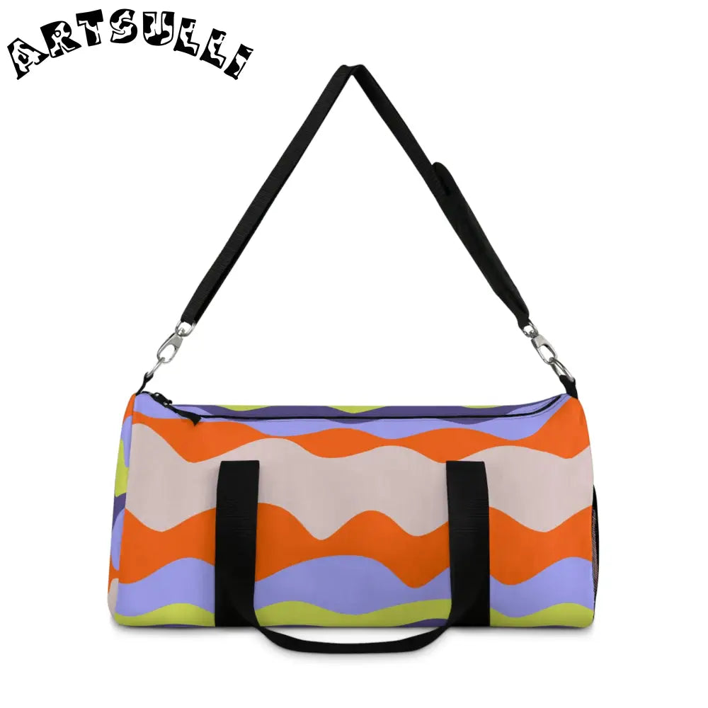 JAKKOUTTHEBXX Waves II Red and Blue Duffel Bag JAKKOUTTHEBXX