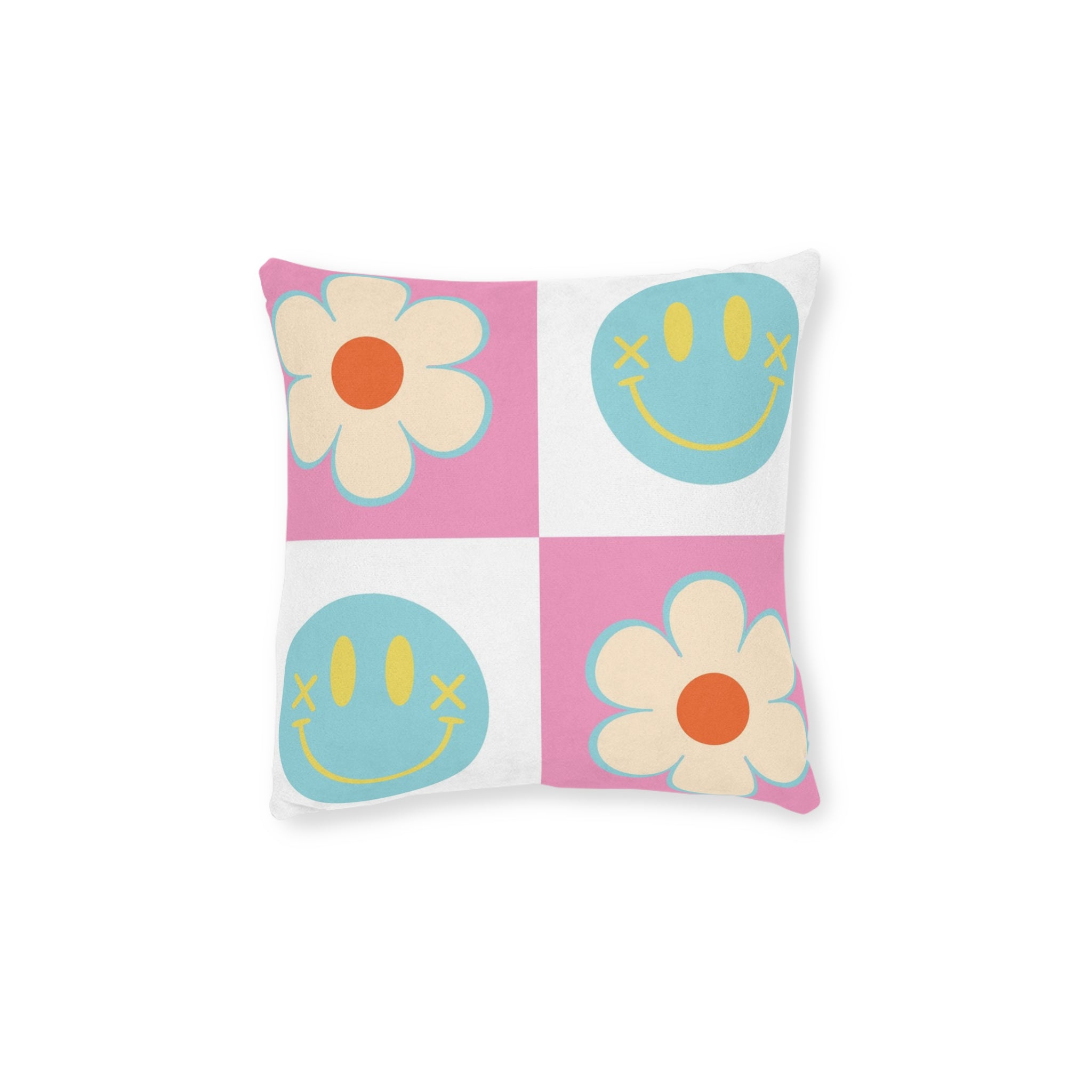 Madotsukis Grin Bloom Square Pillow, Artsulli - Art is Long, Life is Short, Home Decor, Size, 12" × 12", , , , , 23962247341273446632