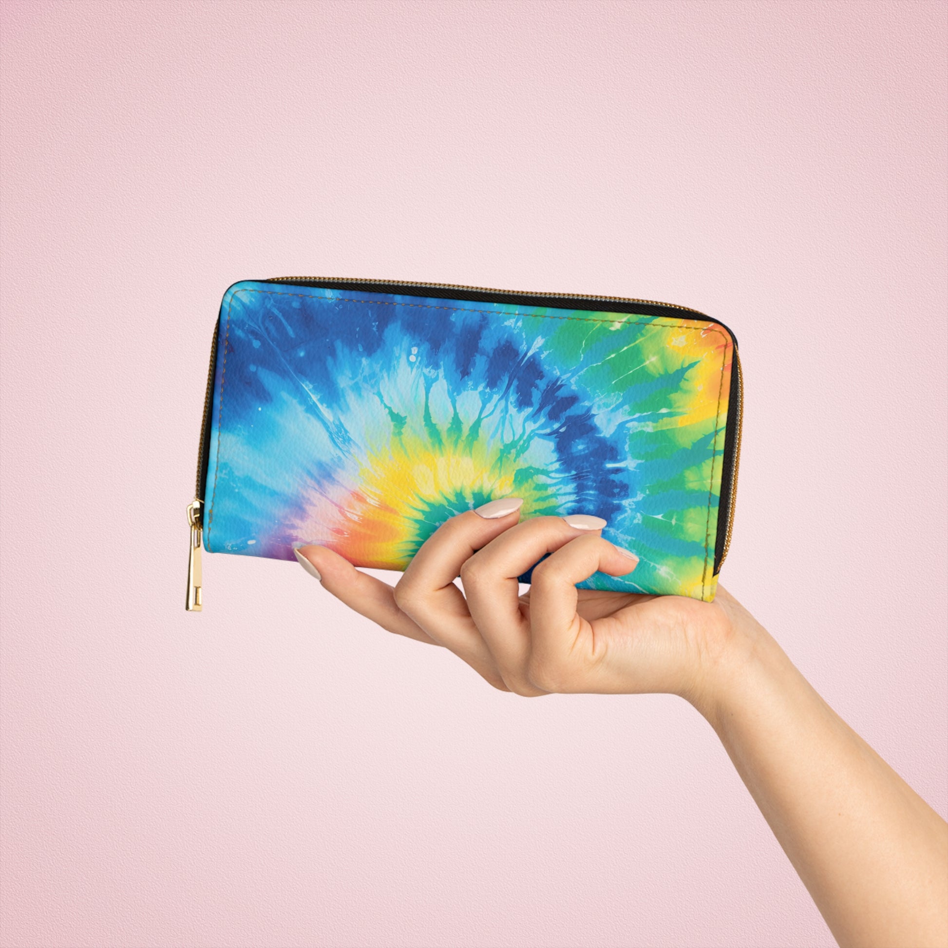 Tie Dye II Zipper Wallet, Artsulli - Art is Long, Life is Short, Accessories, , , , , , , 