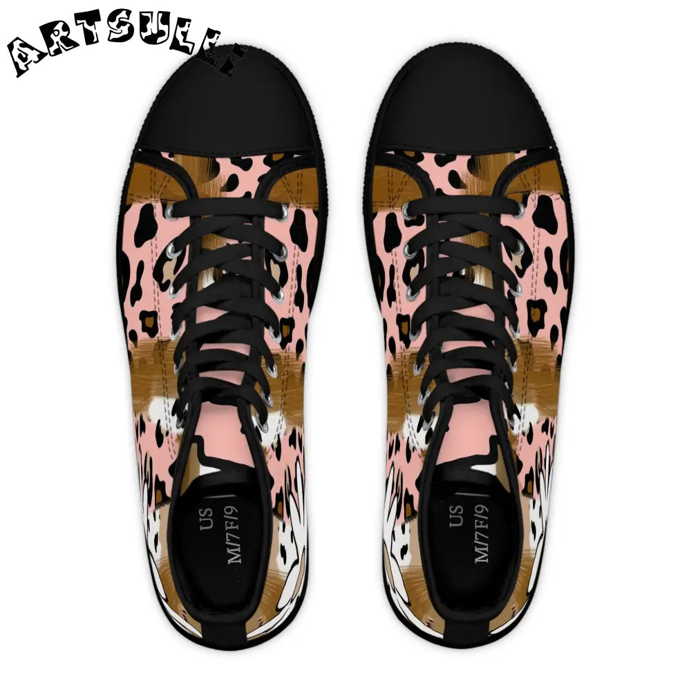 JAKKOUTTHEBXX Sutfin Ghosts Pop Art Women’s High Top Sneakers