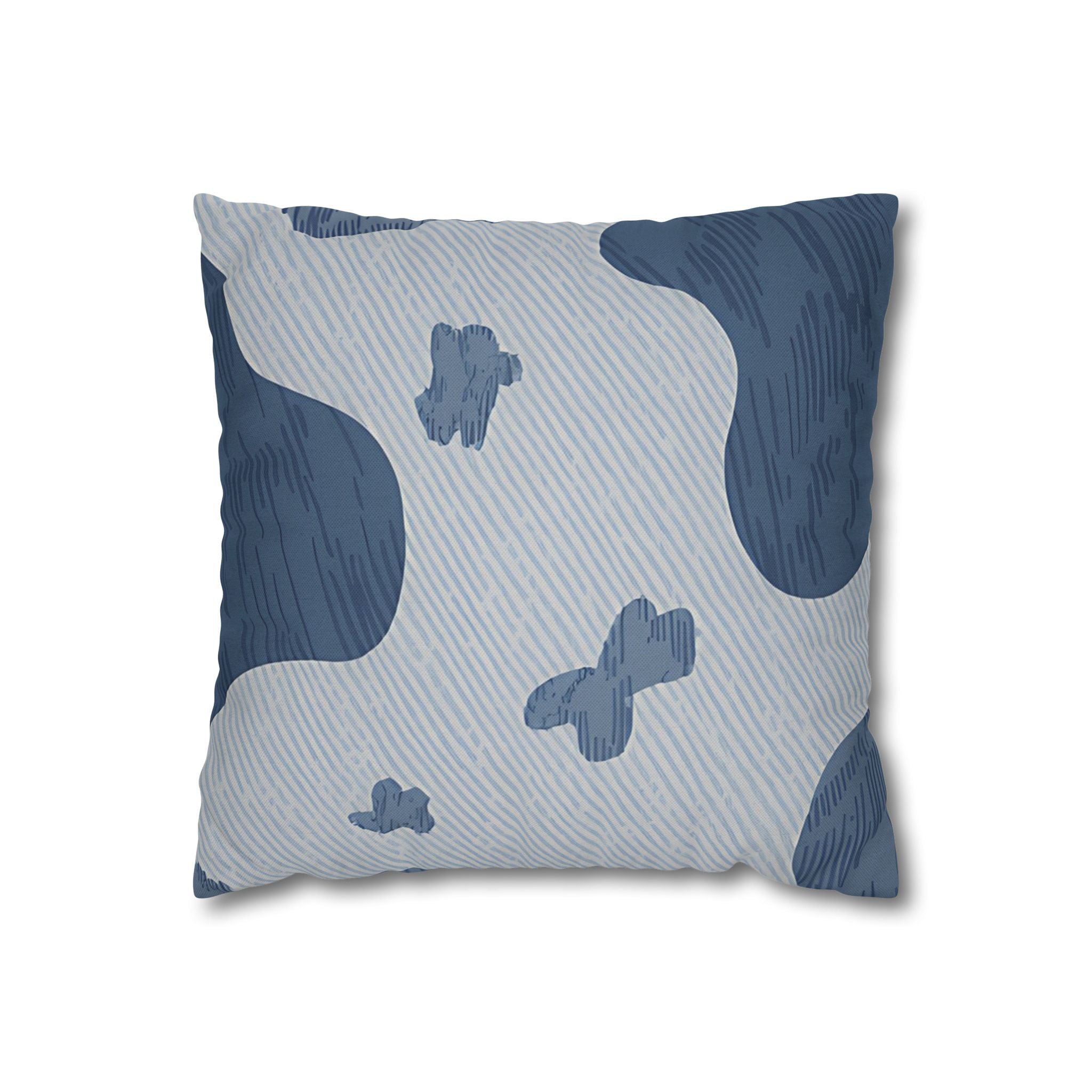 Spun Polyester Square Pillowcase