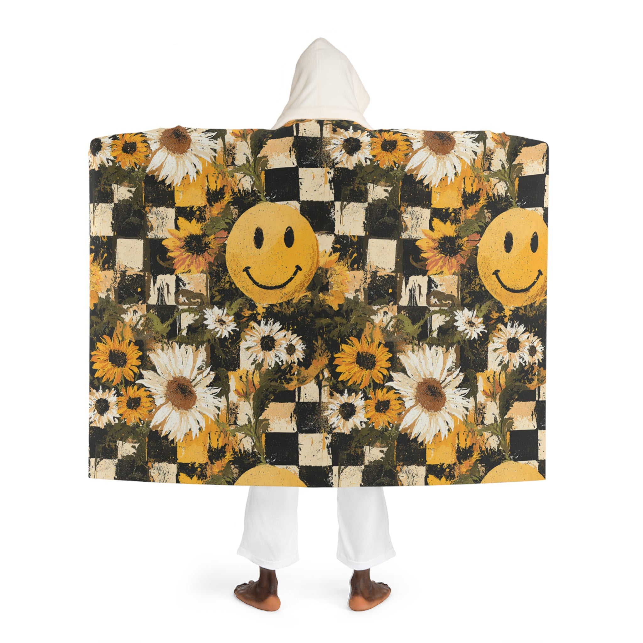 Hooded Sherpa Fleece Blanket, Artsulli - Art is Long, Life is Short, All Over Prints, , , , , , , 