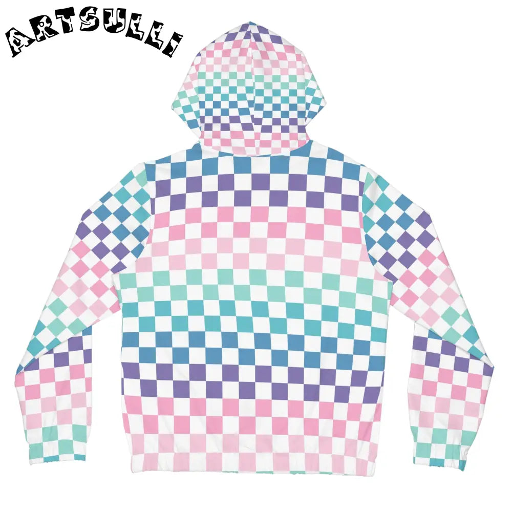 JAKKOUTTHEBXX Vaporwave Rainbow Checkerboard Multi-Color Women’s