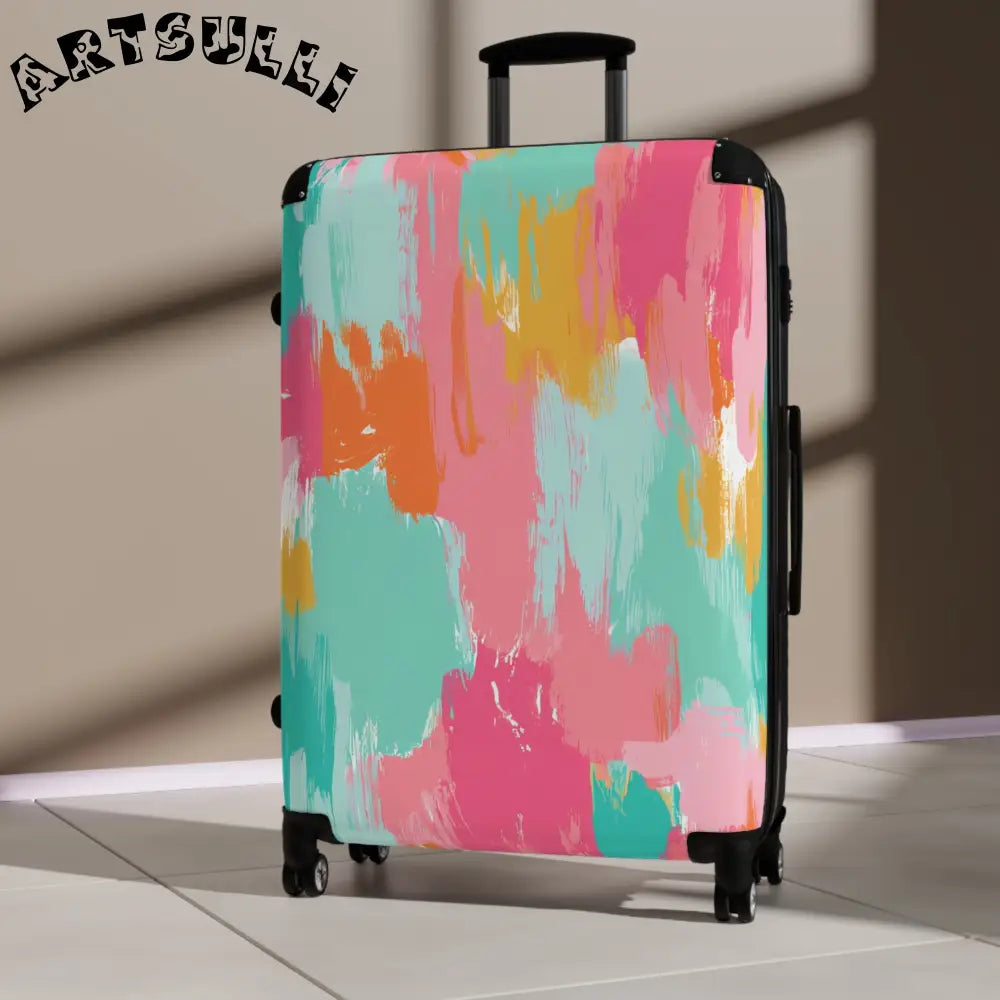 JAKKOUTTHEBXX Preppy Pixel Bloom Suitcase JAKKOUTTHEBXX Artsulli