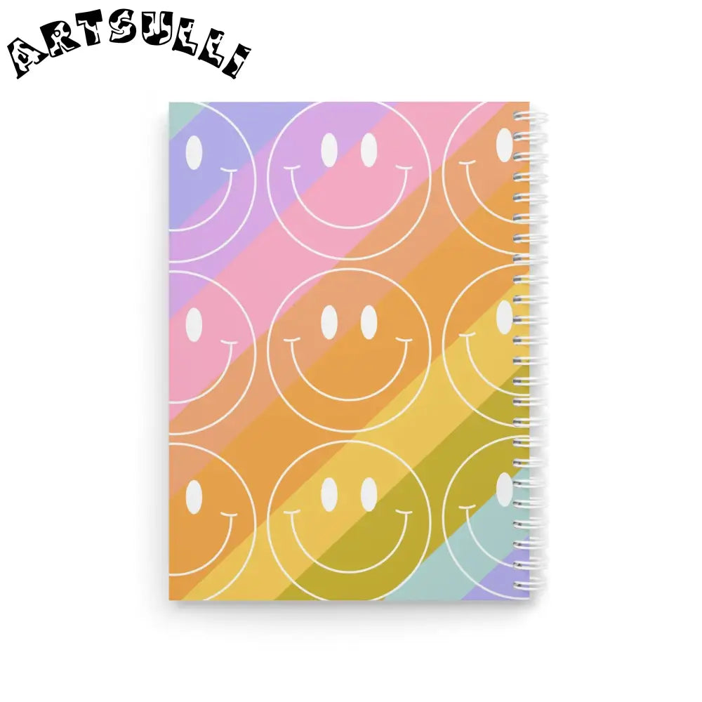 JAKKOUTTHEBXX Smiley Face x Rainbow Stripes Multi-Color Spiral
