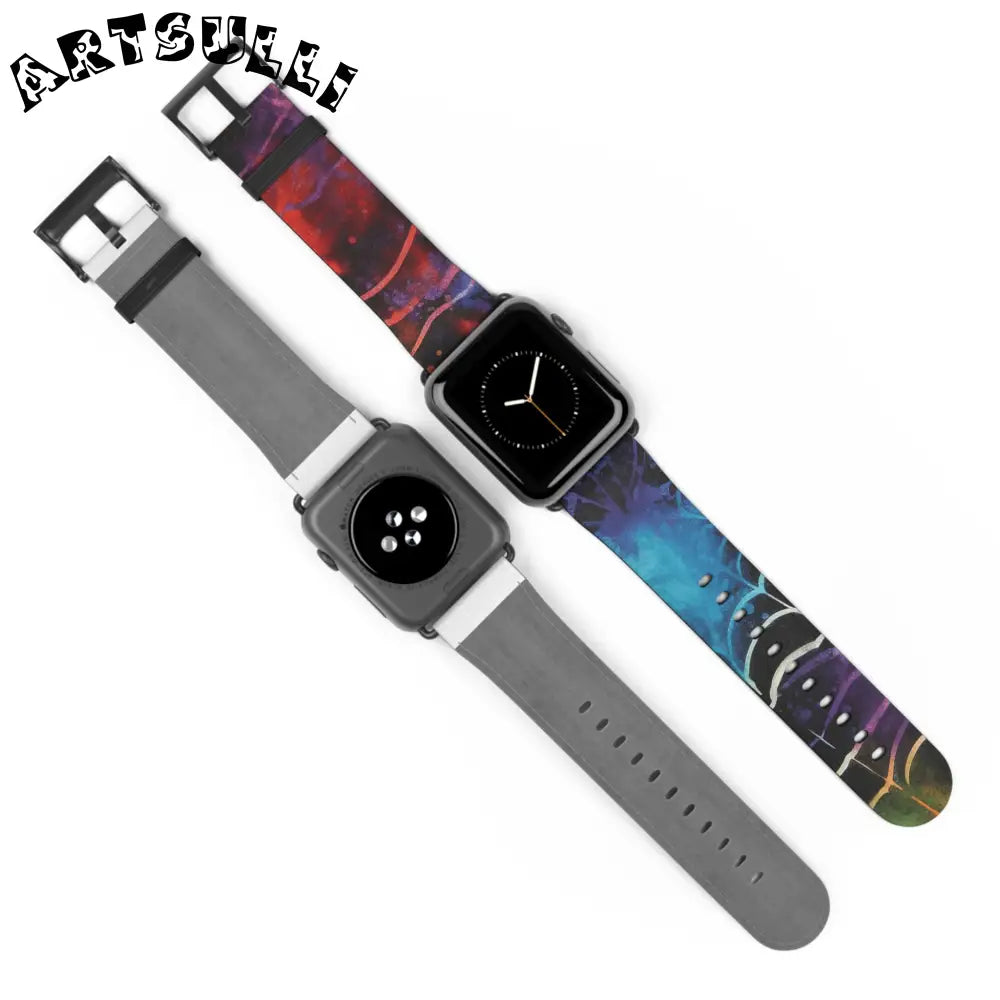 JAKKOUTTHEBXX Spider Web Faux Leather Watch Band 2025