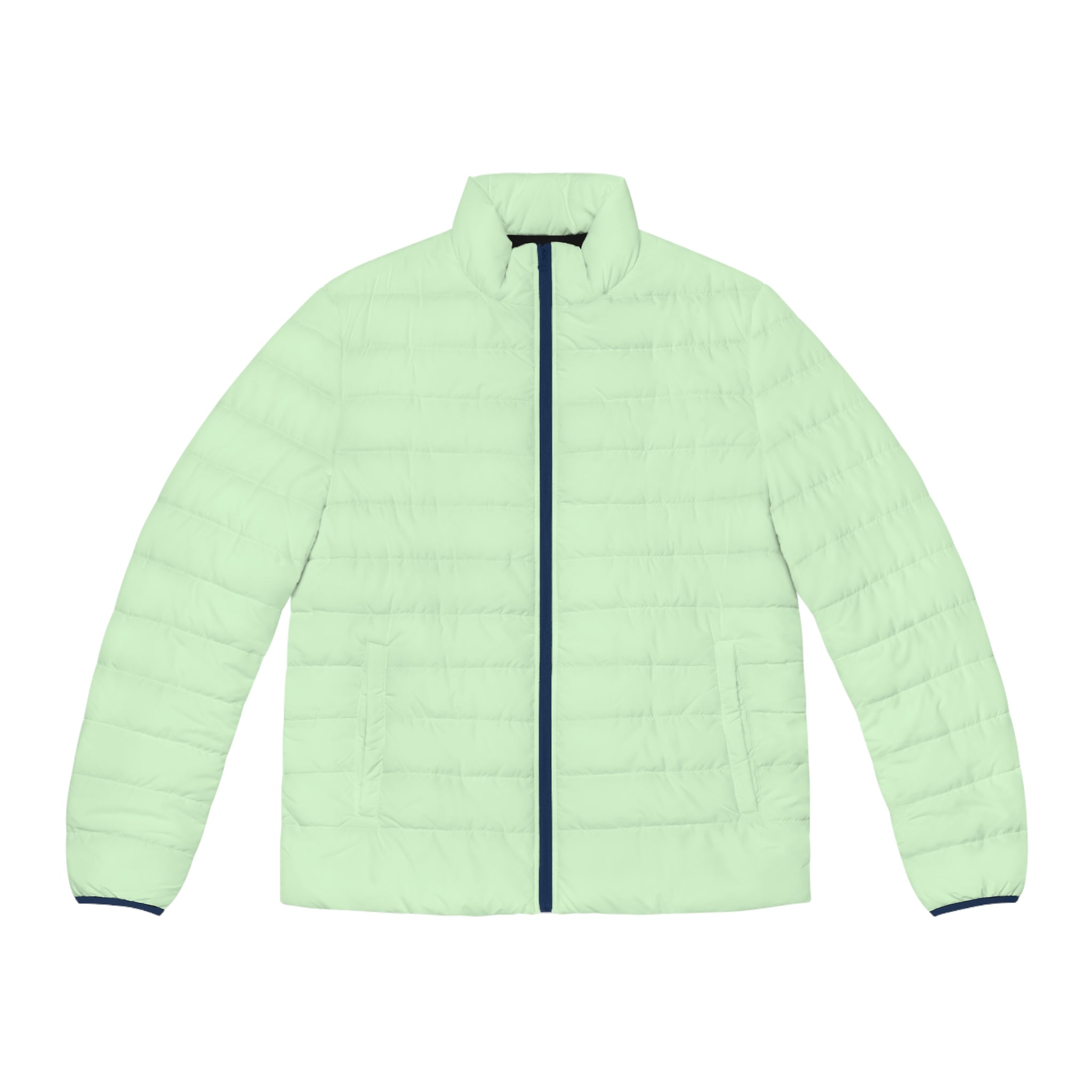 Men's Puffer Jacket (AOP), Artsulli - Art is Long, Life is Short, All Over Prints, Size, S, Color, Dark blue zipper, , , 19240764697238643431