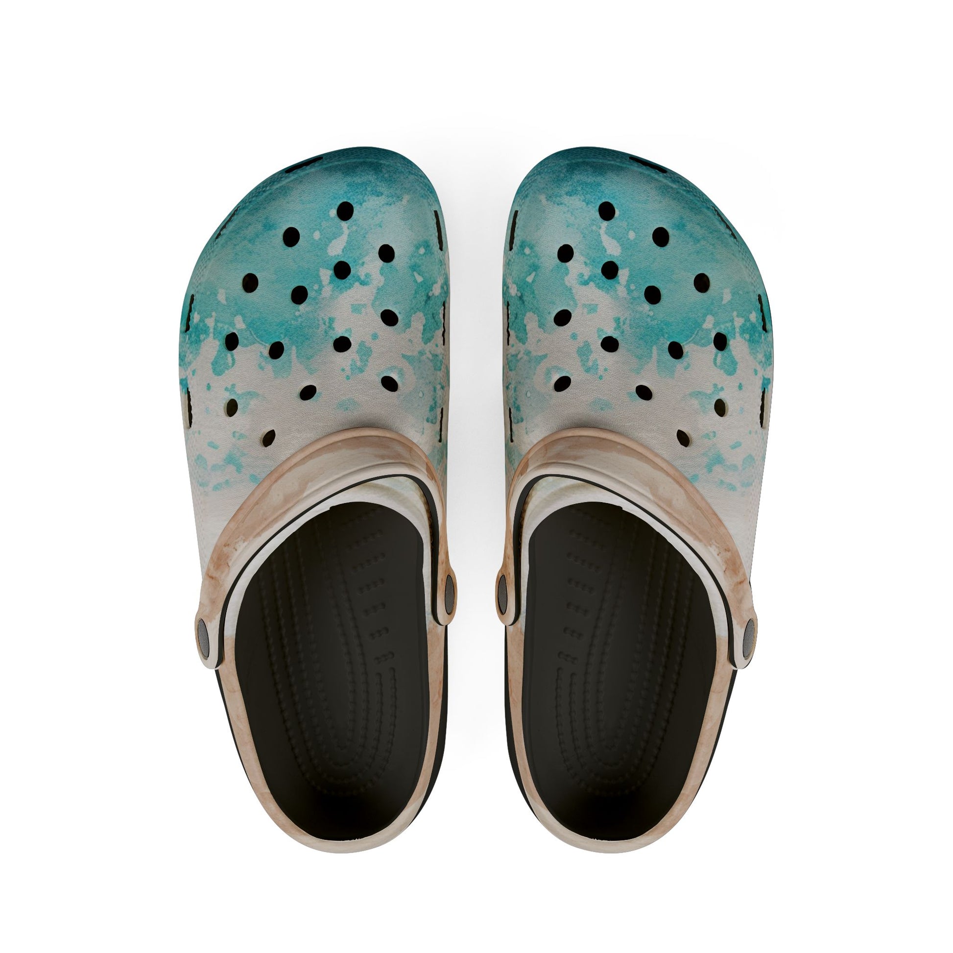 Seashore II EVA Foam Rubber Shoes (AOP), Artsulli - Art is Long, Life is Short, Shoes, Size, US 6 (Women's), Color, Black, , , 32864061021925312438