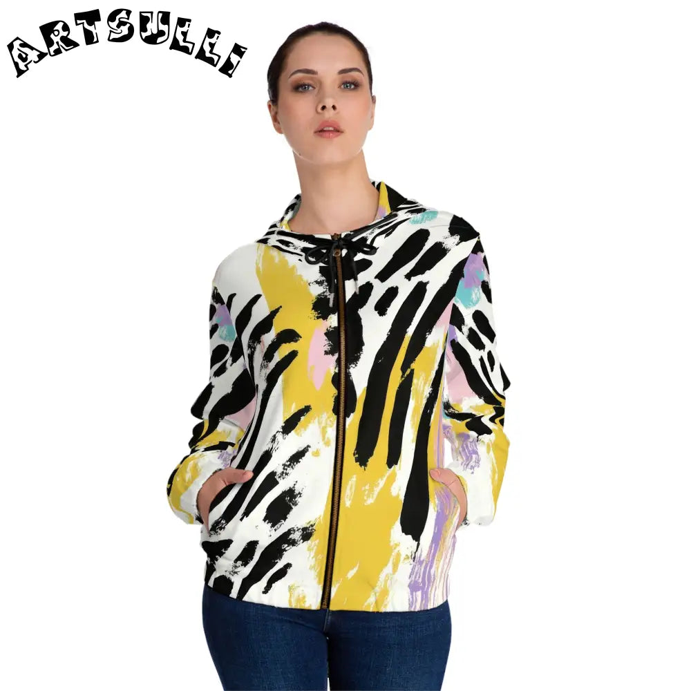 JAKKOUTTHEBXX Wild Zebra Stripes x Paint Brush Strokes Multi-Color