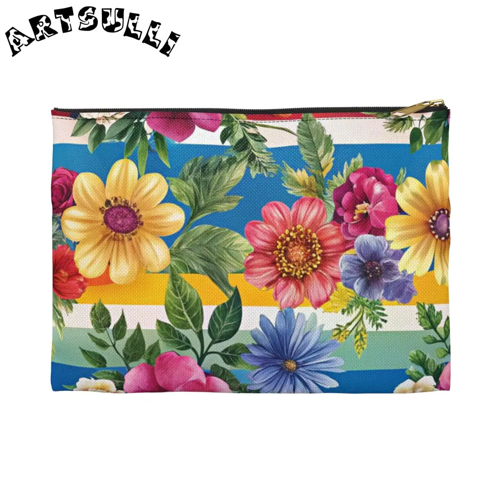 JAKKOUTTHEBXX Colorful Floral Stripe Pouch 2025