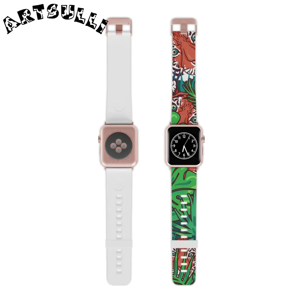 JAKKOUTTHEBXX Tropical Jungle Tigers Blue and Green Saturated Jungle