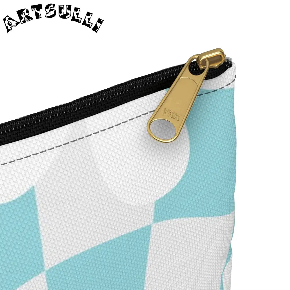 JAKKOUTTHEBXX Trippy Check Garden Accessory Pouch JAKKOUTTHEBXX