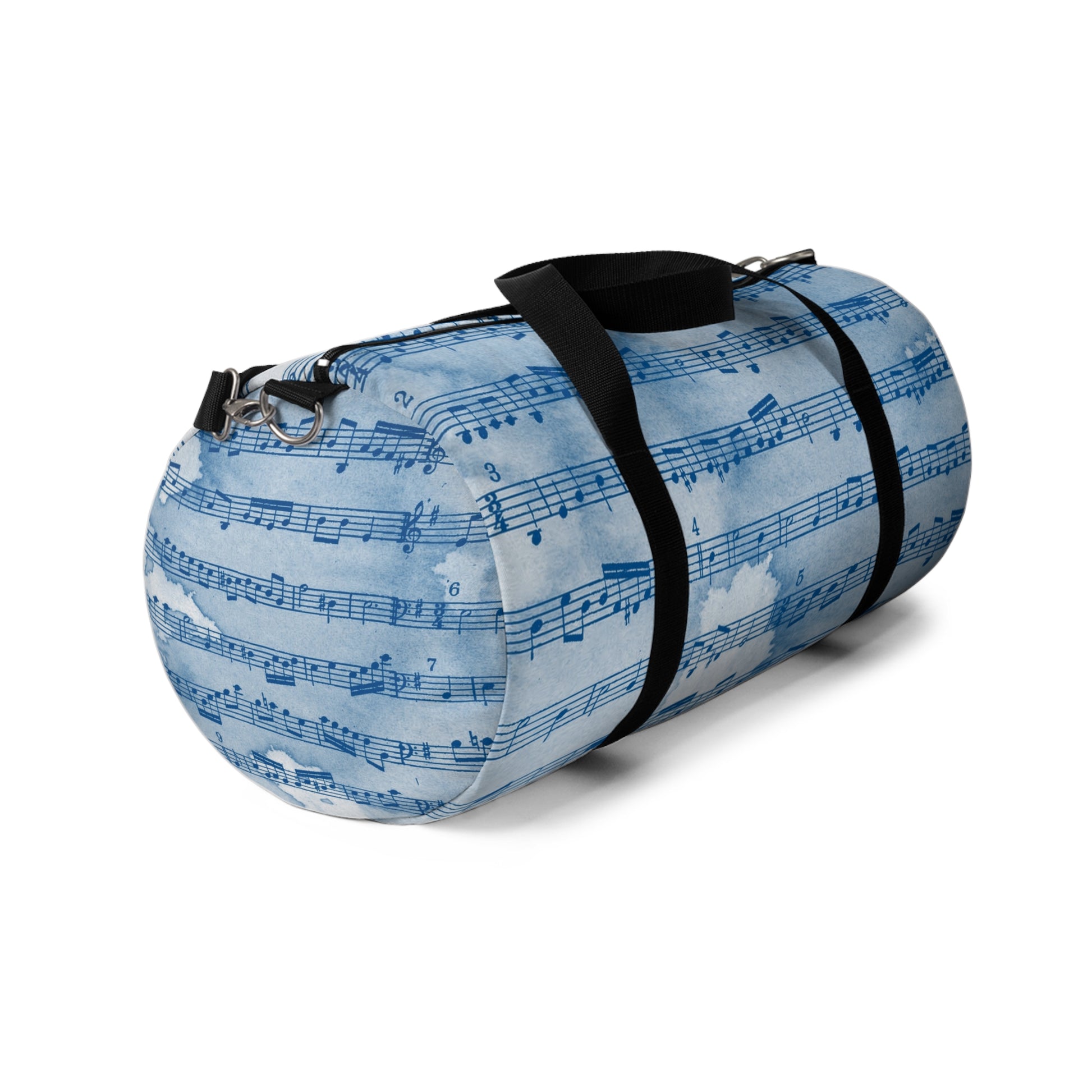 Drip Spill Type Beat Sheet Music II Blue Duffel Bag, Artsulli - Art is Long, Life is Short, Bags, , , , , , , 