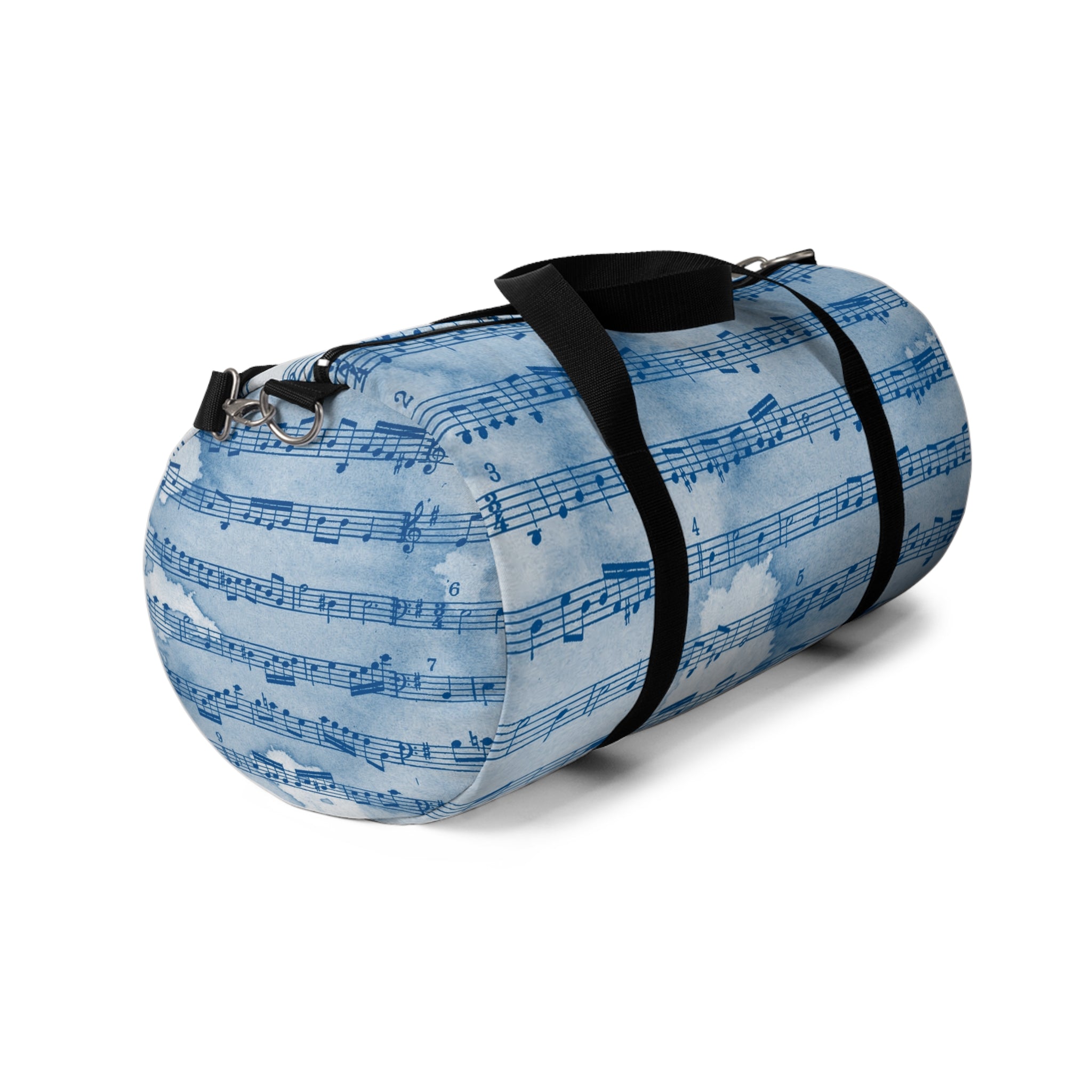 Drip Spill Type Beat Sheet Music II Blue Duffel Bag, Artsulli - Art is Long, Life is Short, Bags, , , , , , , 