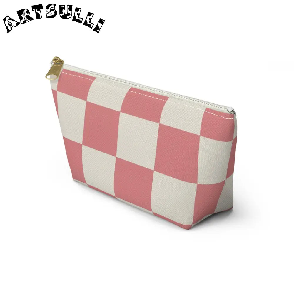 JAKKOUTTHEBXX Retro Checkered Grassland Sprites Accessory Pouch w