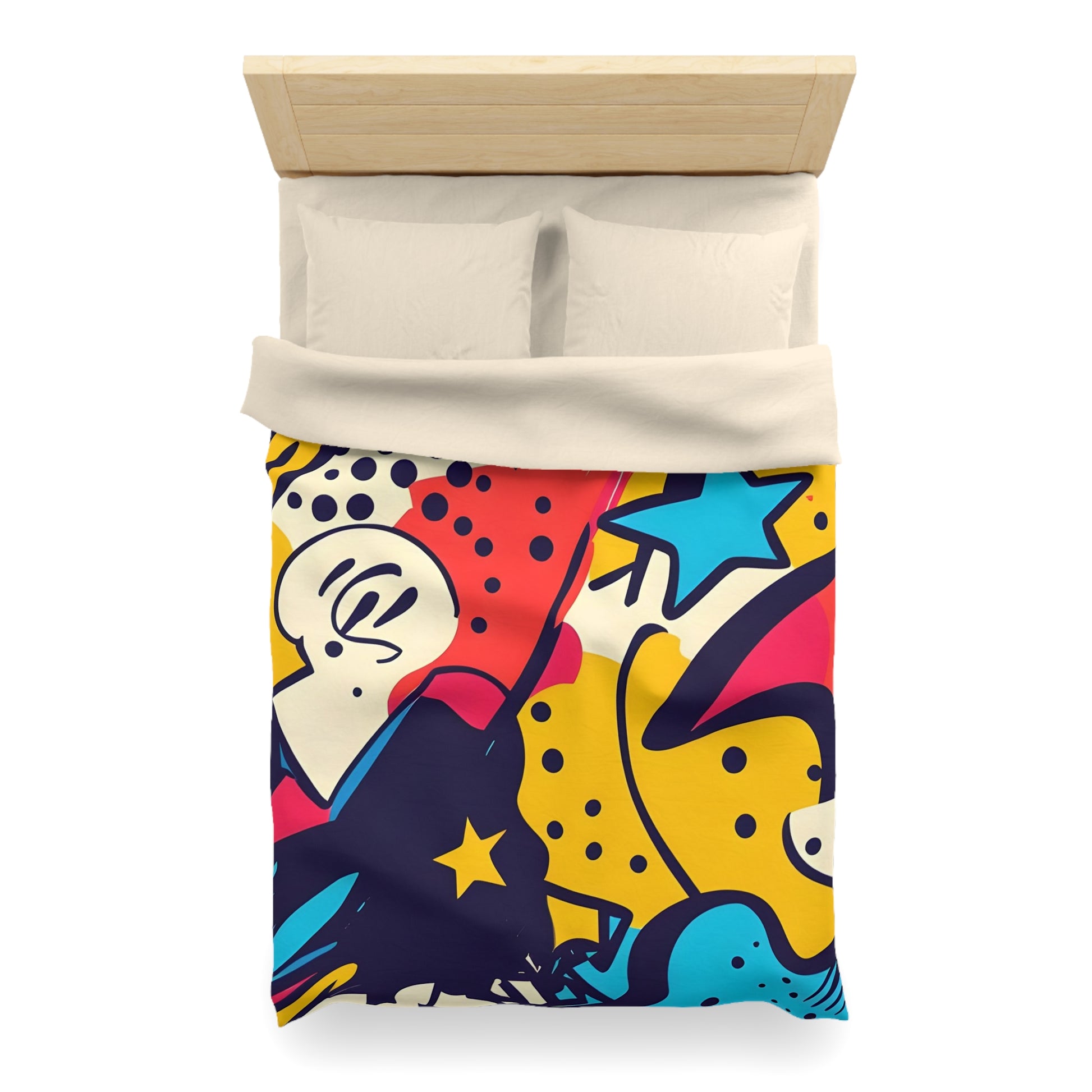 Comic x Pop Art Microfiber Duvet Cover, Artsulli - Art is Long, Life is Short, Home Decor, , , , , , , 