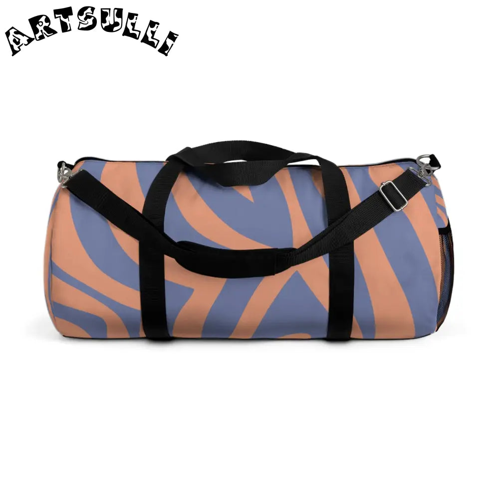 JAKKOUTTHEBXX Custom-Printed Melting Zebra Stripes Duffel Bag 2025