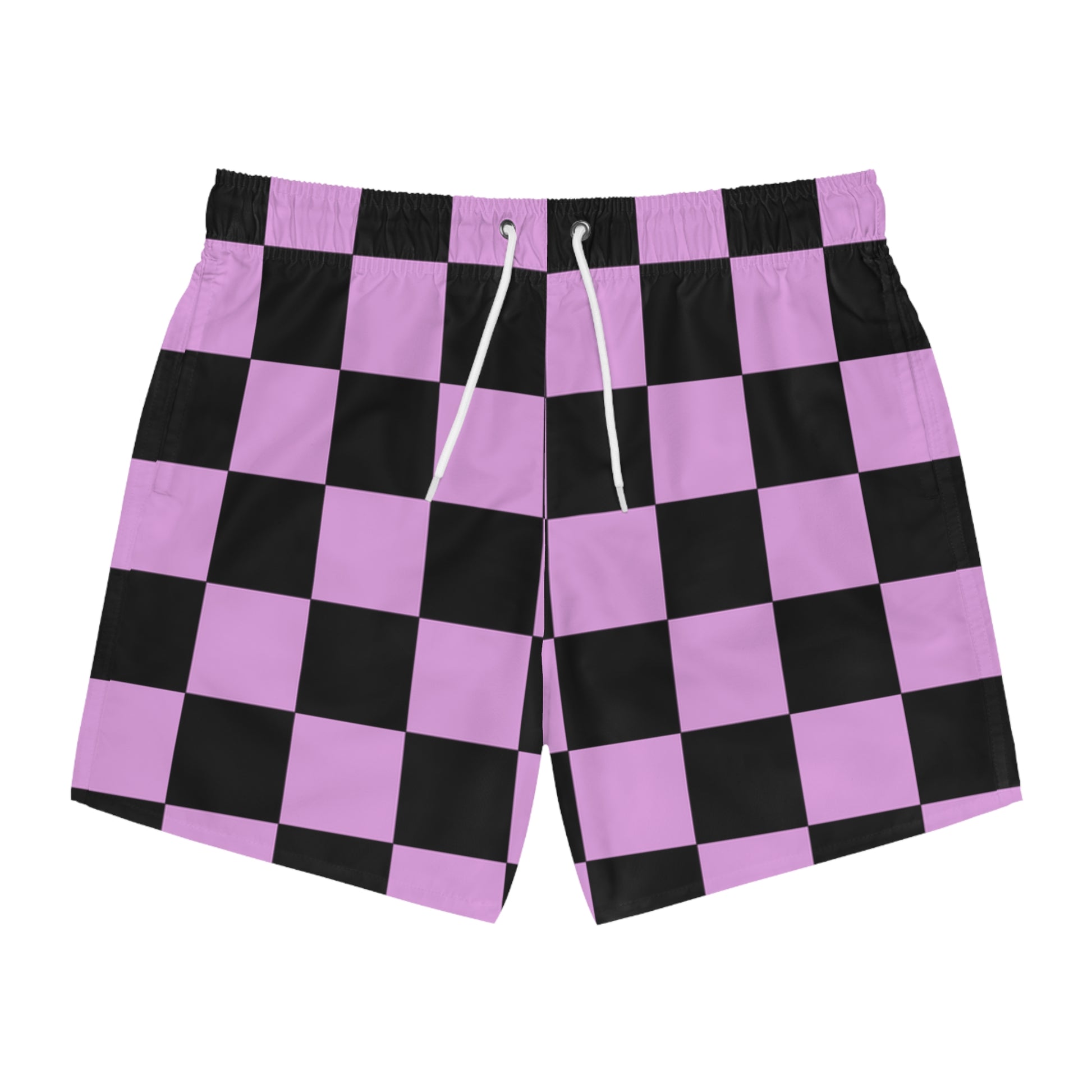 Pixel Punk Vision Swim Trunks (AOP), Artsulli - Art is Long, Life is Short, All Over Prints, Size, XS, Color, Seam thread color automatically matched to design, , , 27681817352361148255