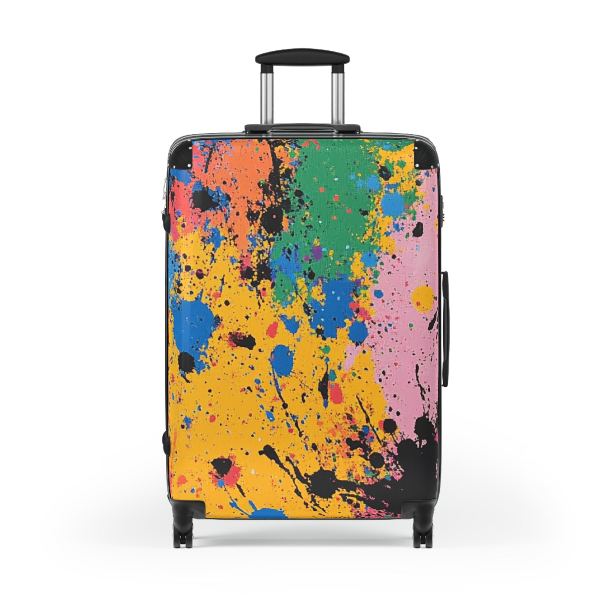 The Colors Of Paint Splatter Suitcase, Artsulli - Art is Long, Life is Short, Bags, Size, Large, Color, Black, , , 12651108845702
