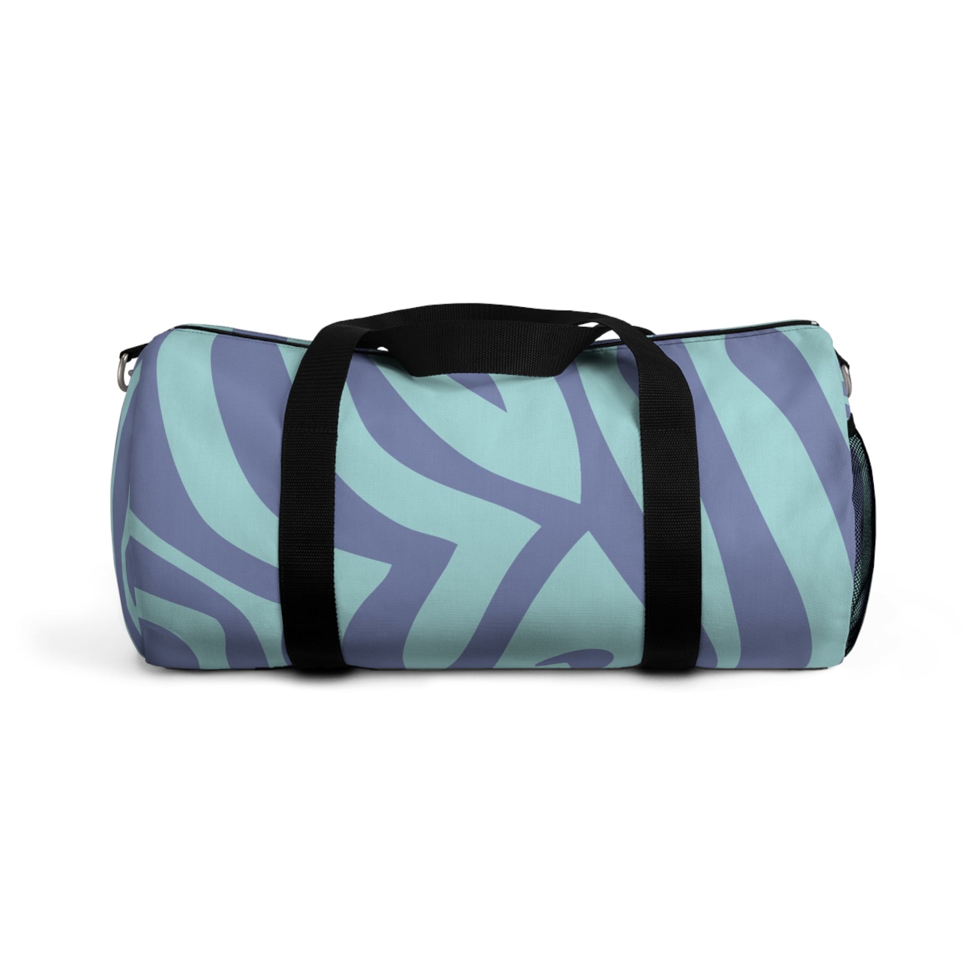 Melting Zebra Stripes Purple and Blue Duffel Bag, Artsulli - Art is Long, Life is Short, Bags, Size, Small, , , , , 71694923273474