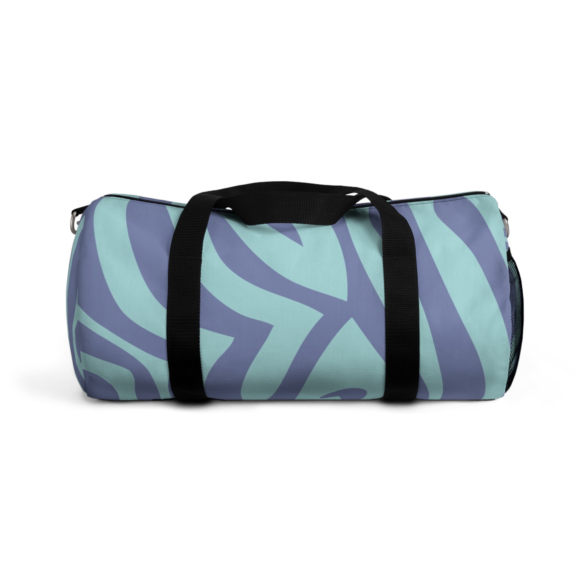 Melting Zebra Stripes Purple and Blue Duffel Bag, Artsulli - Art is Long, Life is Short, Bags, Size, Small, , , , , 71694923273474