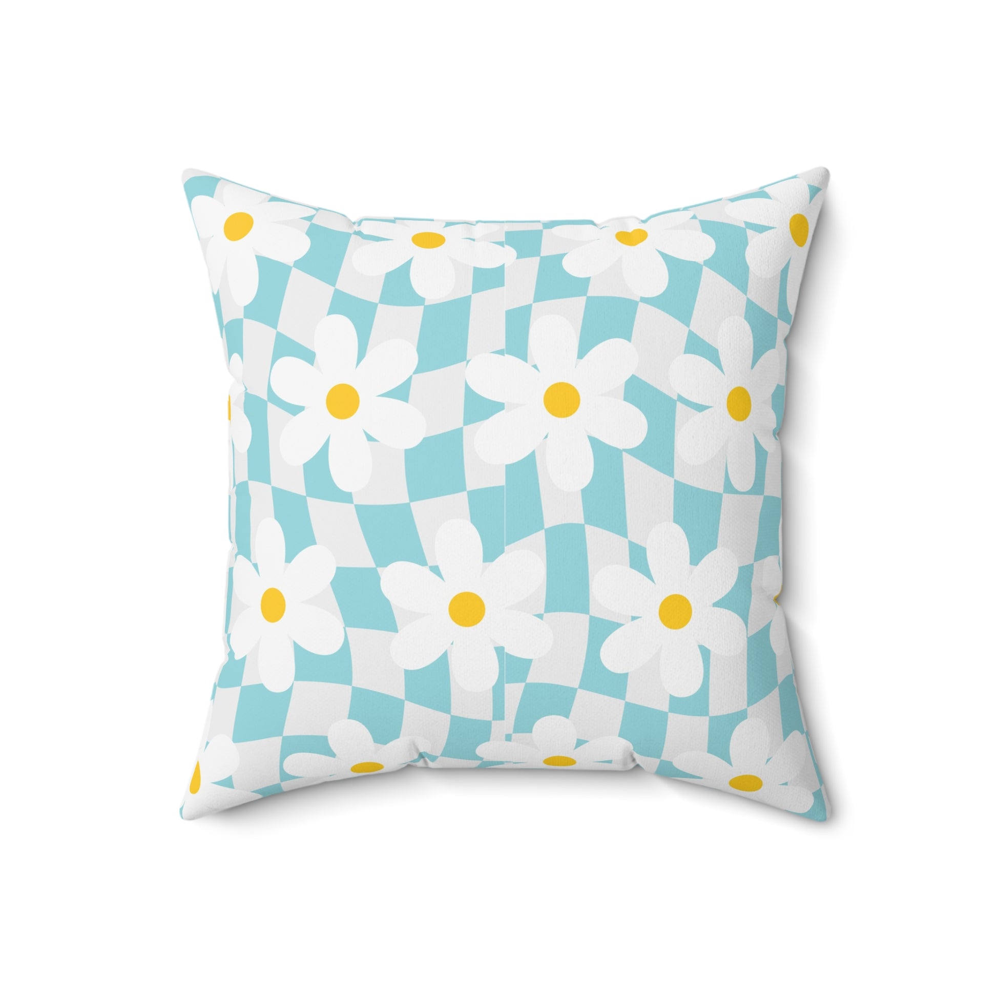 Trippy Check Garden Spun Polyester Square Pillow, Artsulli - Art is Long, Life is Short, Home Decor, , , , , , , 