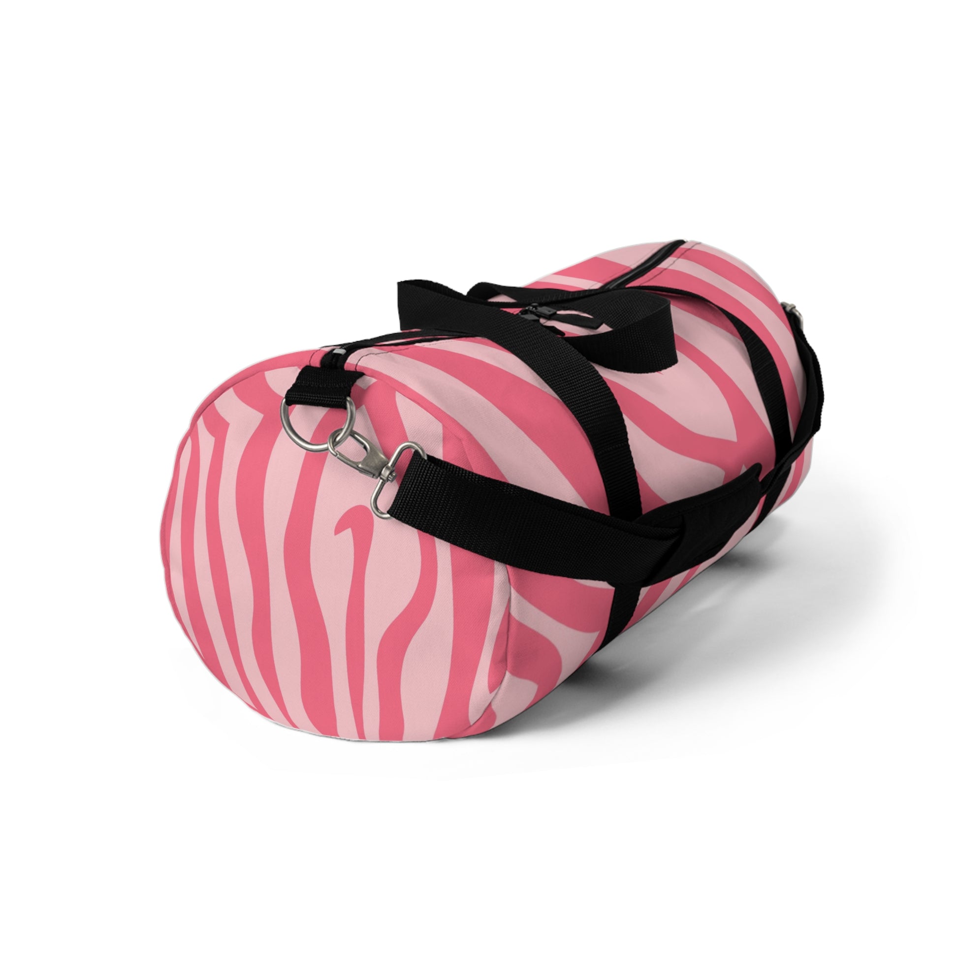 Melting Zebra Stripes Soft Pink Duffel Bag, Artsulli - Art is Long, Life is Short, Bags, , , , , , , 