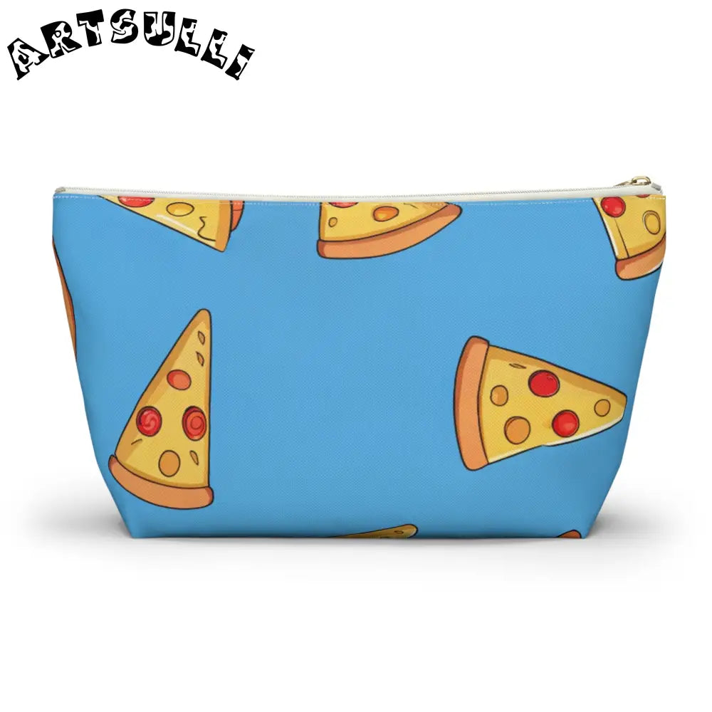 JAKKOUTTHEBXX Blue Pizza Dreamscape Accessory Pouch w T-bottom