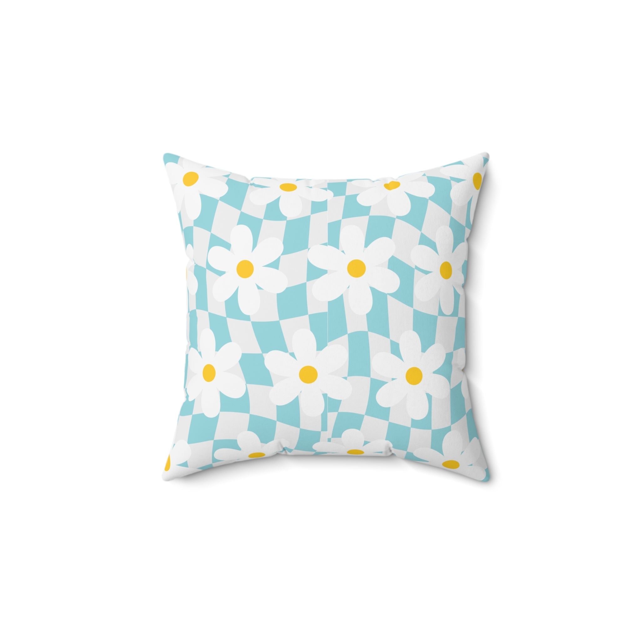 Trippy Check Garden Spun Polyester Square Pillow, Artsulli - Art is Long, Life is Short, Home Decor, , , , , , , 