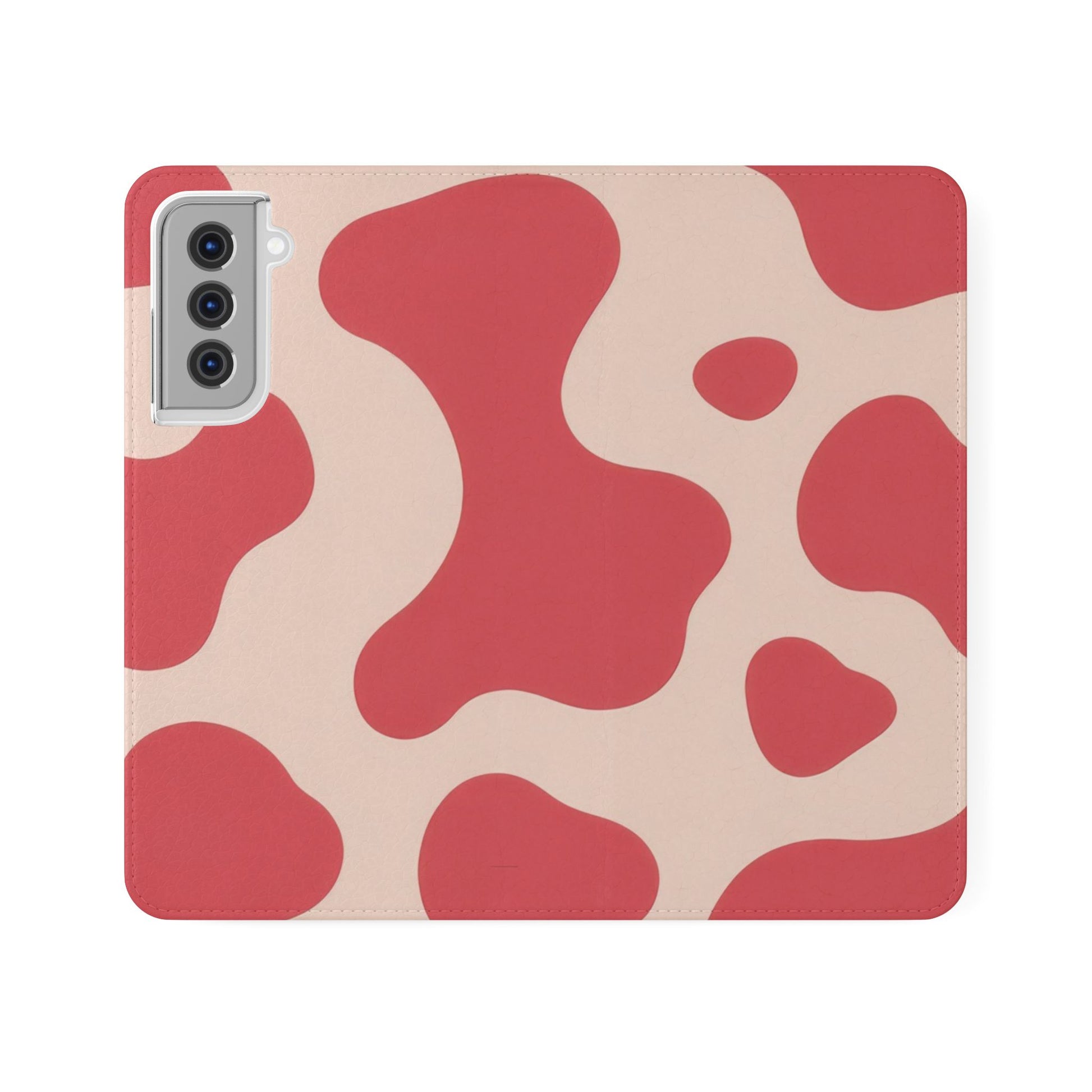 Red Jungle Cow Flip Cases, Artsulli - Art is Long, Life is Short, Phone Case, Size, Samsung Galaxy S21, , , , , 14649230891381308753