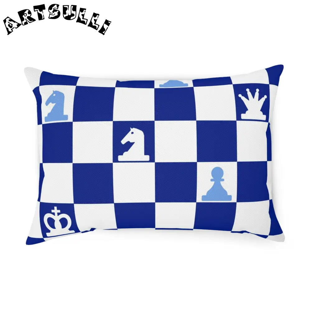 JAKKOUTTHEBXX Checkerboard Cotton Drill Chess Throw Pillow 2025