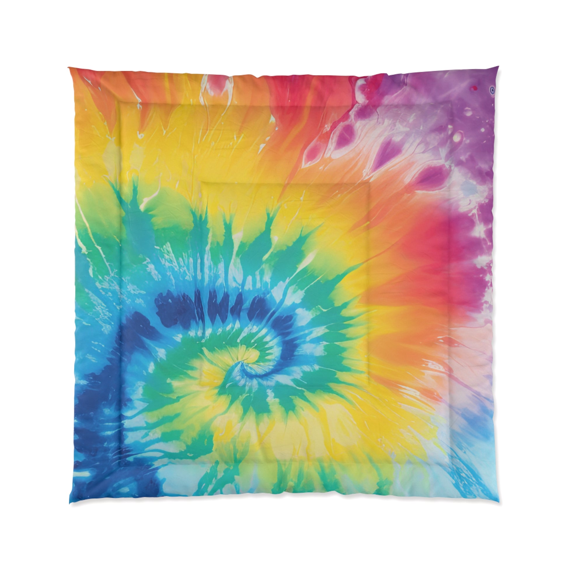 Tie Dye Comforter, Artsulli - Art is Long, Life is Short, Home Decor, Size, 88" × 88", , , , , 19403779361894543779