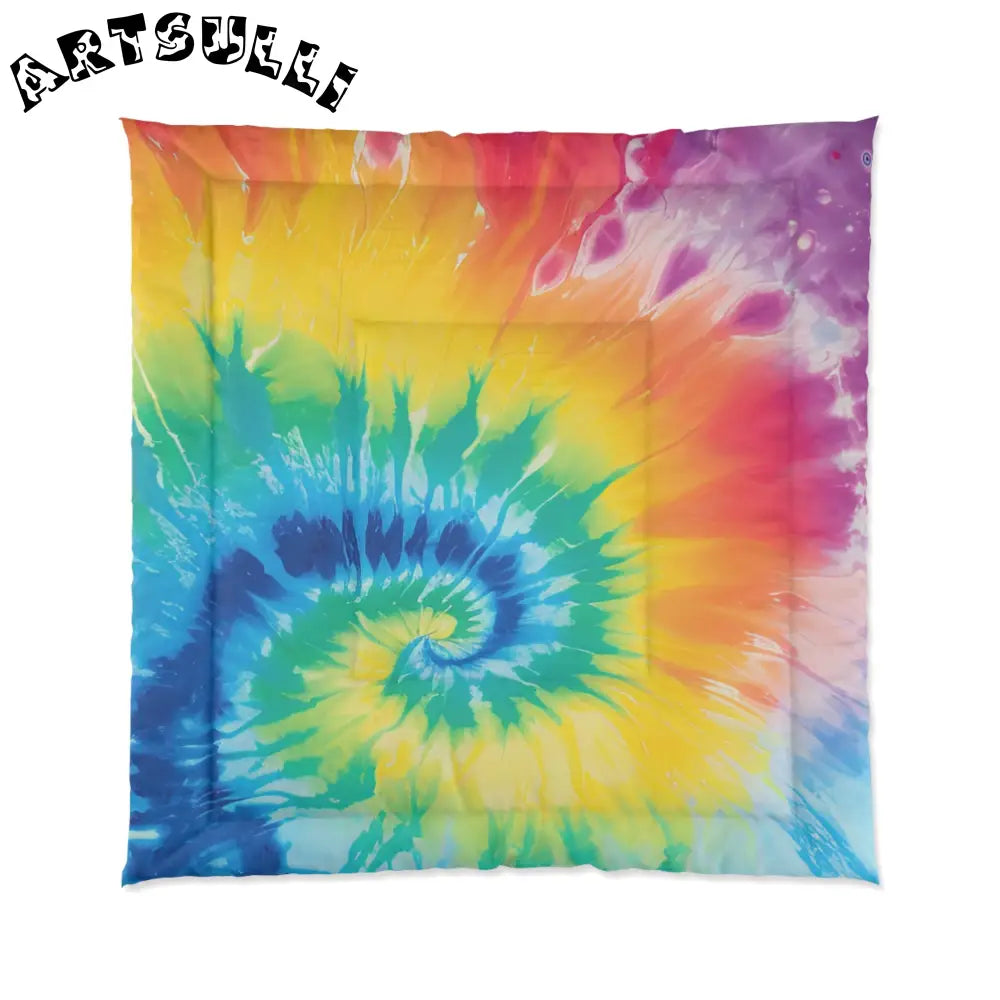 JAKKOUTTHEBXX Rainbow Tie Dye Art Blanket 2025