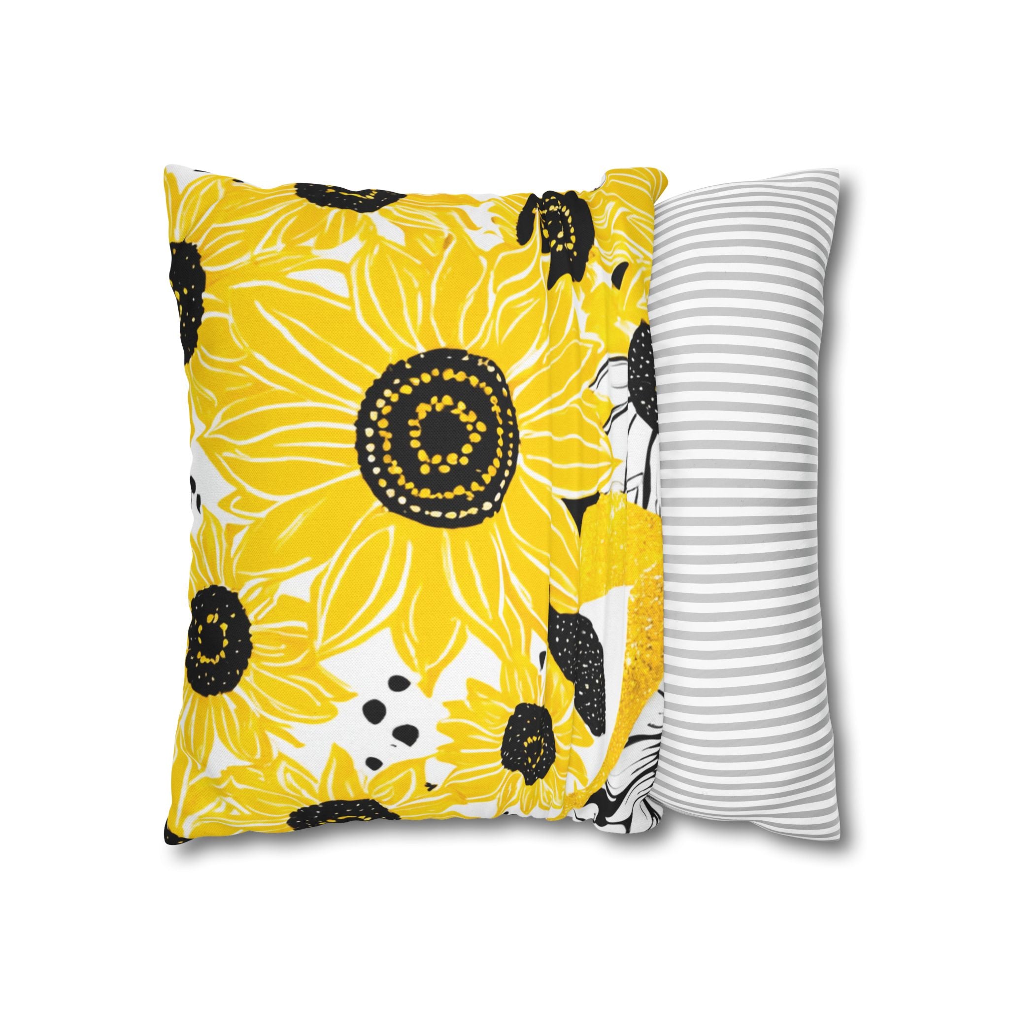Spun Polyester Square Pillowcase, Artsulli - Art is Long, Life is Short, Home Decor, , , , , , , 