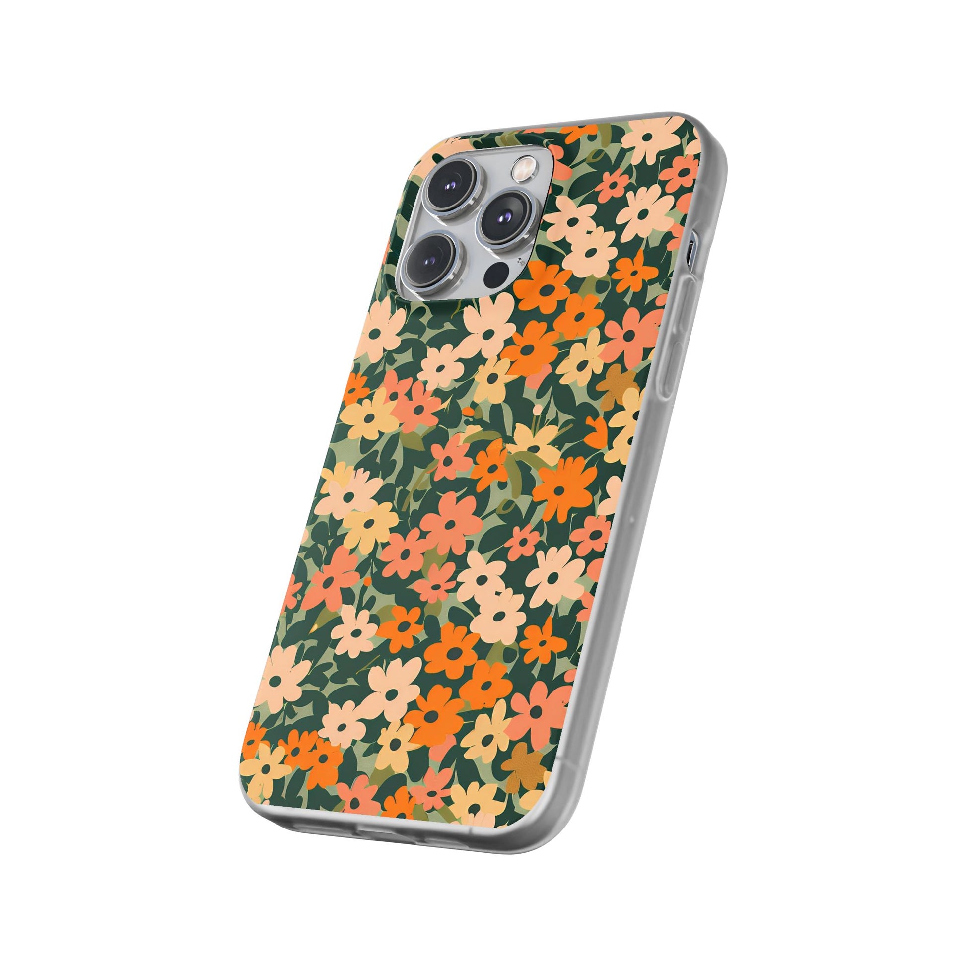 Vibrant Floral Clear Phone Case, Artsulli - Art is Long, Life is Short, Phone Case, , , , , , , 