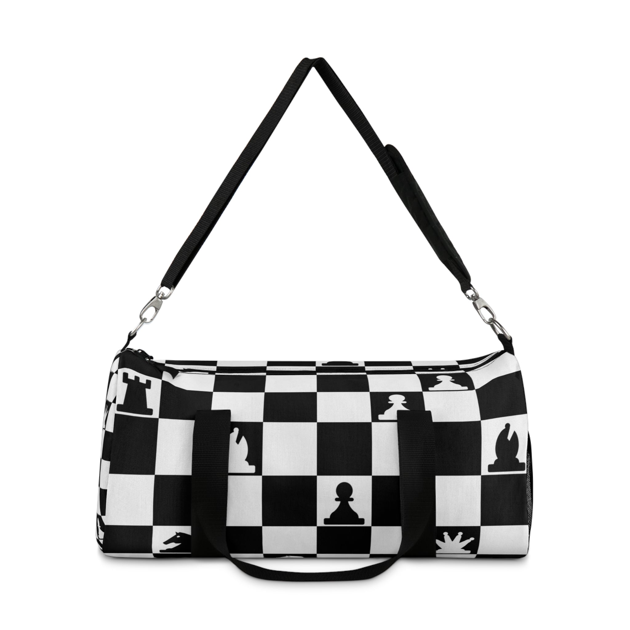 Battlements Chess Duffel Bag, Artsulli - Art is Long, Life is Short, Bags, , , , , , , 