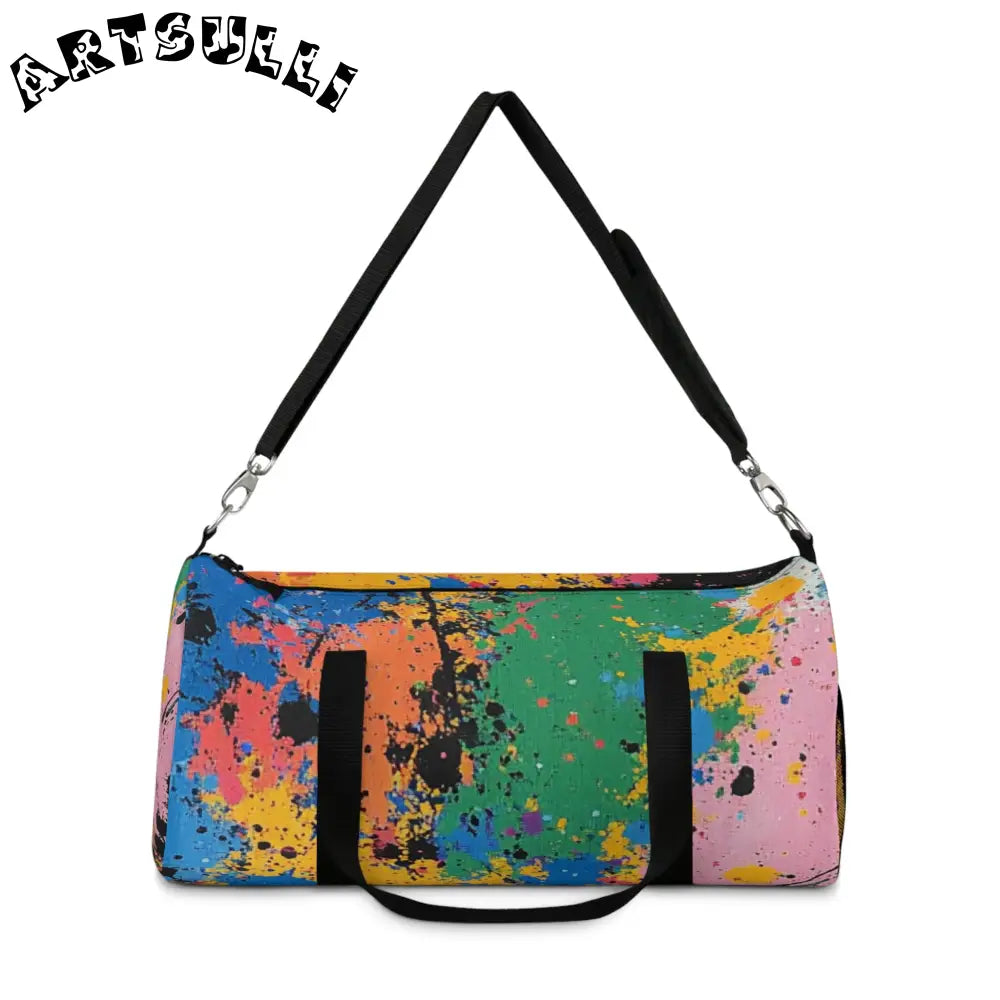 JAKKOUTTHEBXX The Colors Of Paint Splatter Duffel Bag JAKKOUTTHEBXX