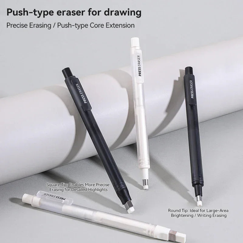 Buy The Best By Artsulli - Art is Long Life Short - Eraser Mechanical Rubber Refillable Pen Sketch Drawing Press Retractable Pencil