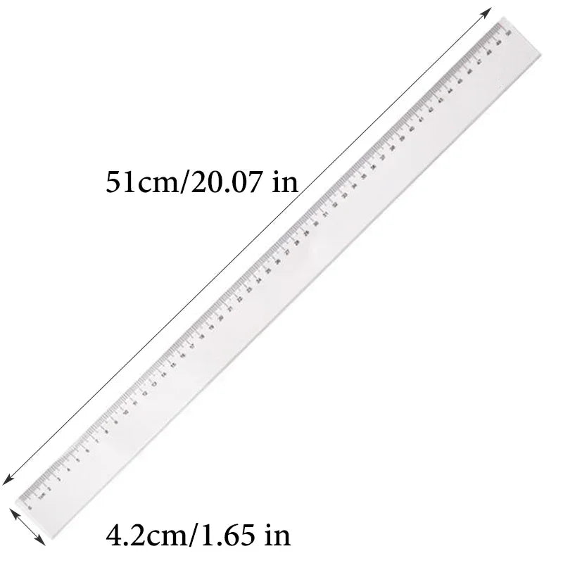 Buy The Best By Artsulli - Art is Long Life Short - Transparent Straight Ruler,20cm,30cm,40cm,50cm,High Precision Maths Drawing