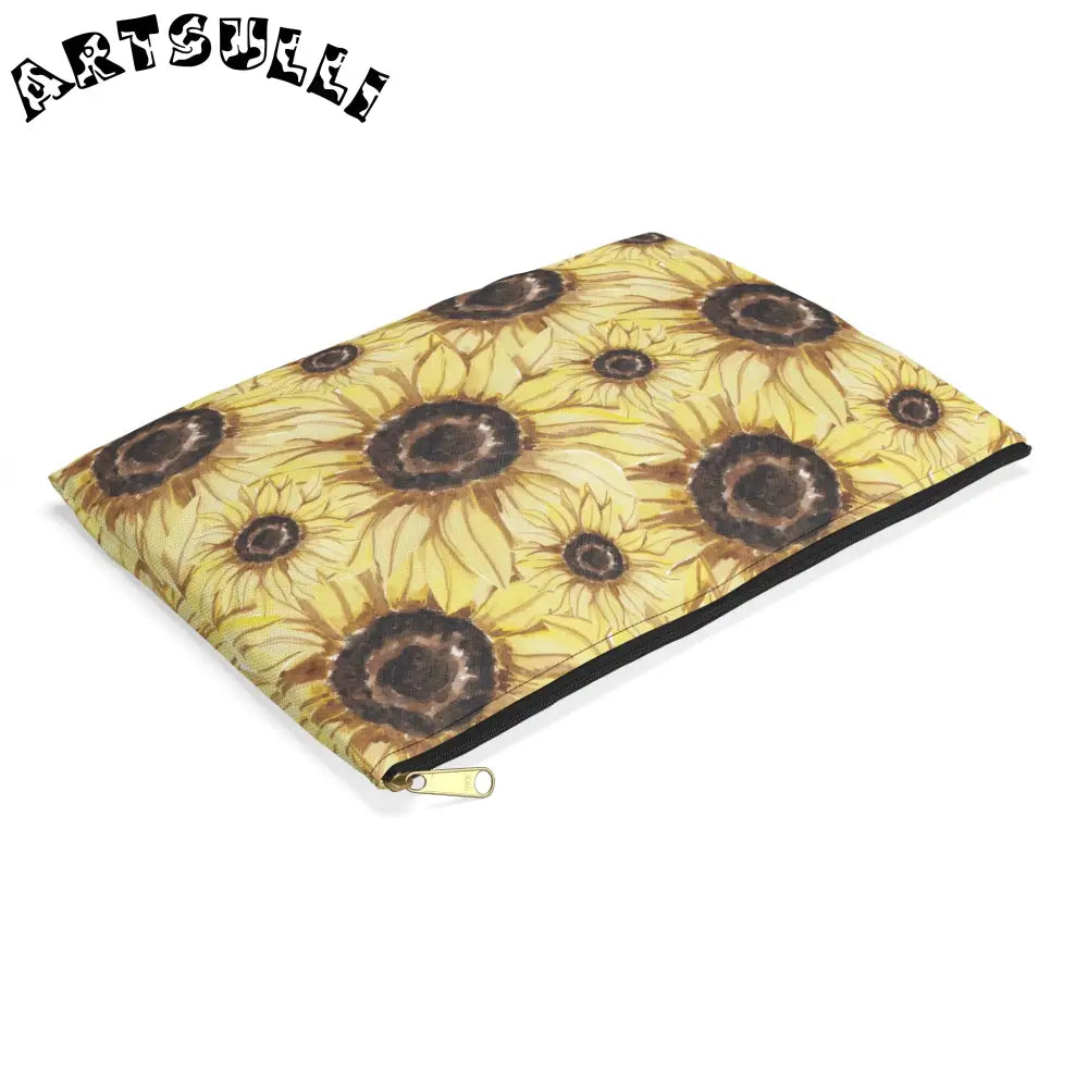 JAKKOUTTHEBXX Retro Anime Sunflower Accessory Pouch JAKKOUTTHEBXX