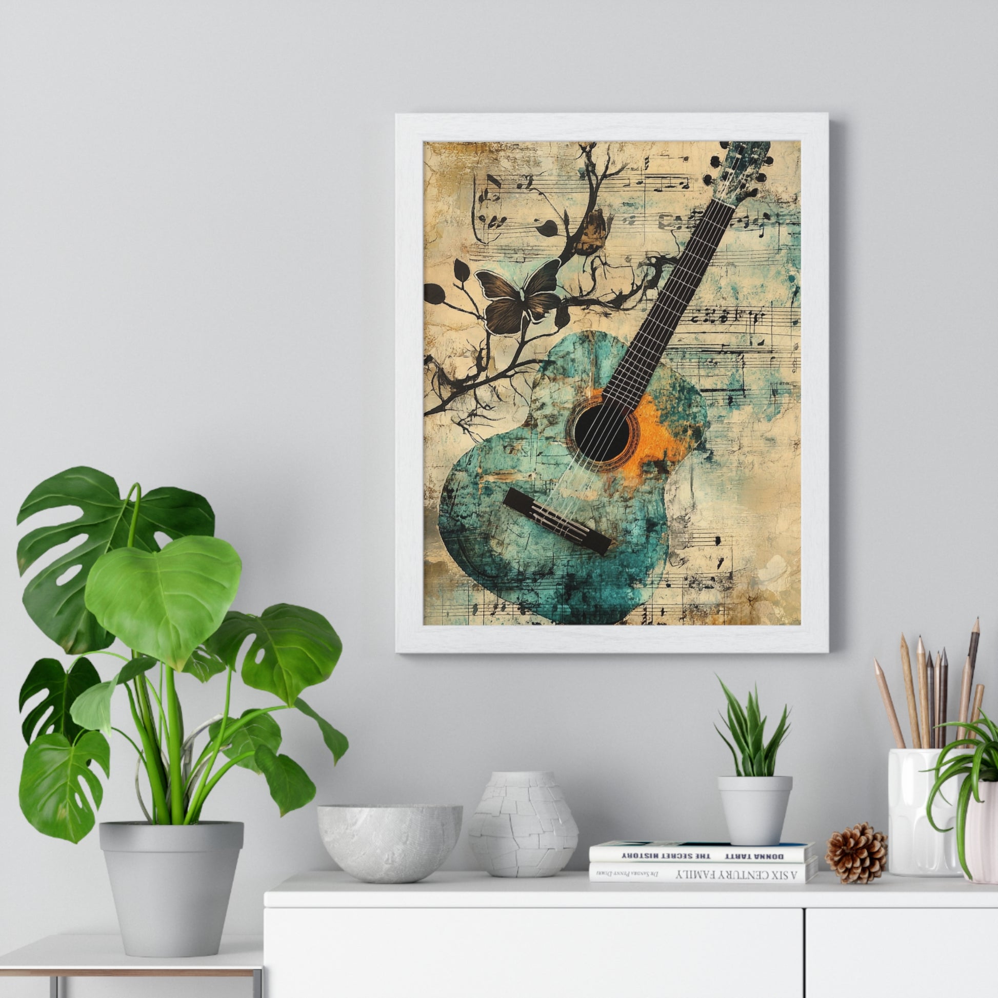 Guitar Type Beat Art Vertical Framed Poster, Artsulli - Art is Long, Life is Short, Poster, , , , , , , 