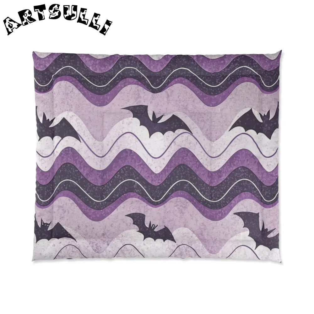 JAKKOUTTHEBXX Bat Wave Comforter JAKKOUTTHEBXX Artsulli - Art